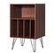 Costway File Cabinet W/Split Storage Space Saving Standing Display Bookshelf Metal Legs